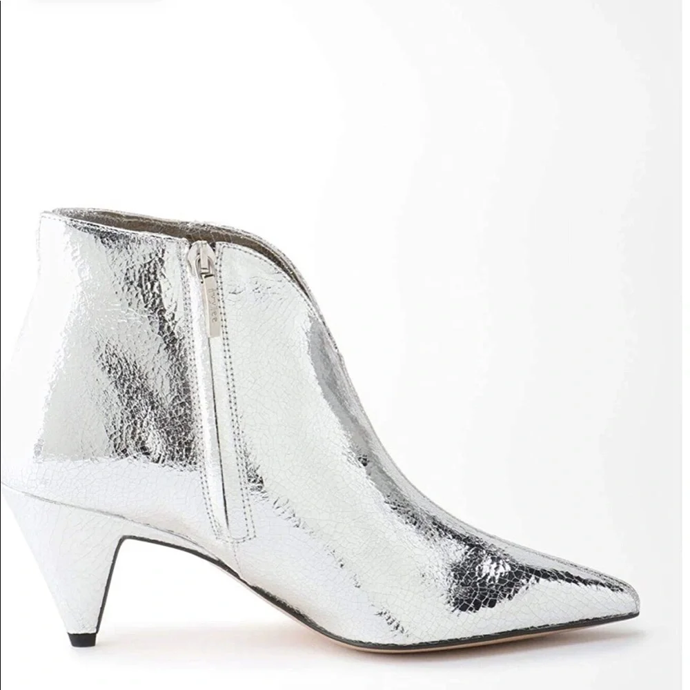 NEW IVYLEE COPENHAGEN VIVIAN V-Cut Boots in silver EU 36 US 6 - Picture 3 of 10